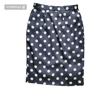 BLACK & WHITE POLKA DOT PINUP/ROCKABILLY SKIRT - 6